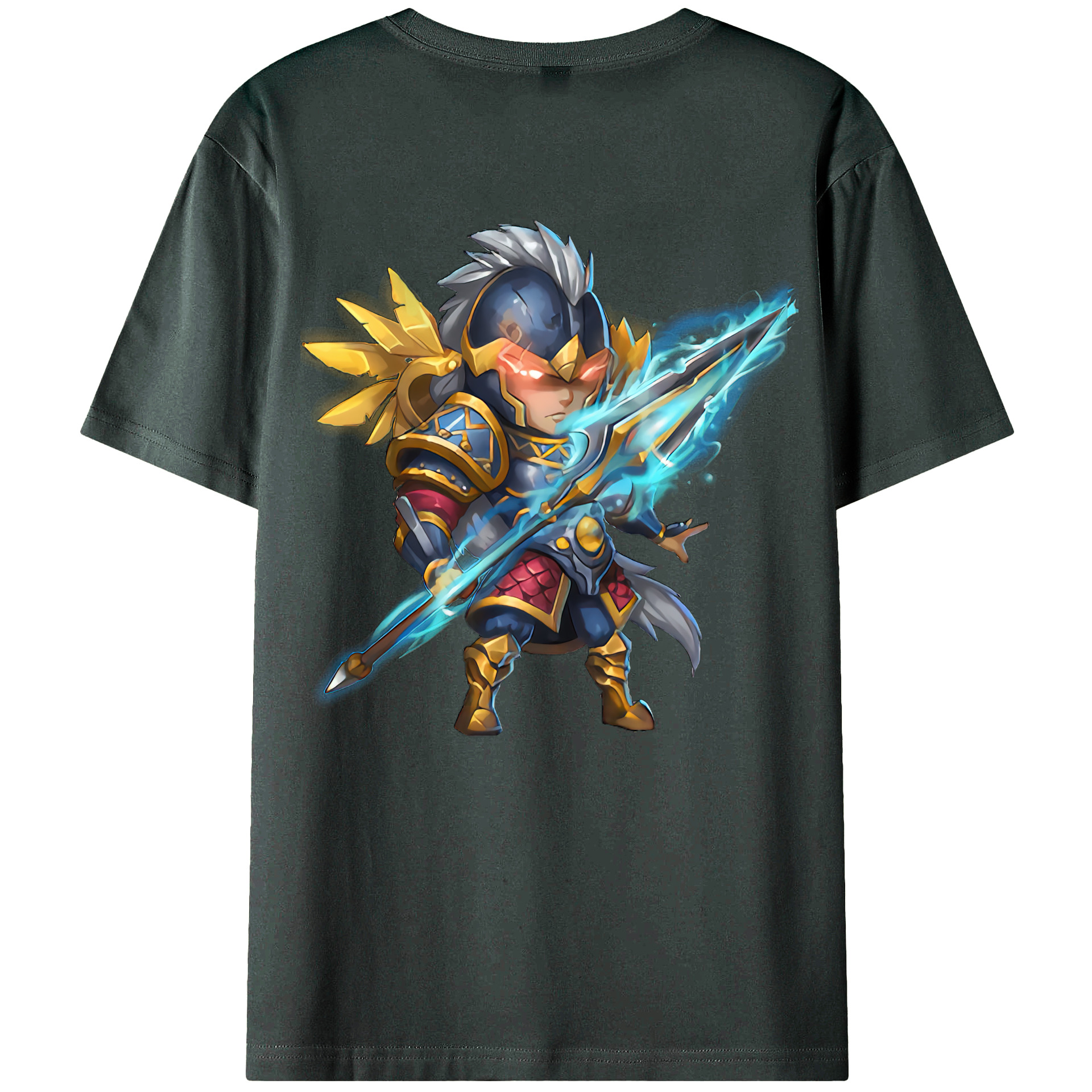 （画像用） リーグ・オブ・レジェンド League of Legends LOL 綿100％ メンズ半袖Tシャツ（バックプリント） 通気性